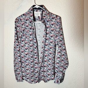 Covington Men's Floral Shirt Jacket - Red, Blue, White
